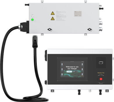 Triton Overhead-mounted dispenser split-type DC charging system